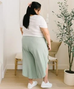 Ave Shops Spring Dream Pants In Green Bottoms & Jeans