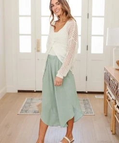 Ave Shops Spring Dream Pants In Green Bottoms & Jeans