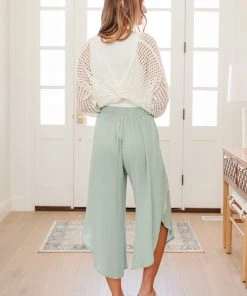 Ave Shops Spring Dream Pants In Green Bottoms & Jeans