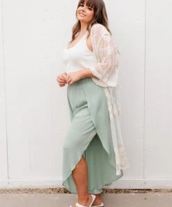 Ave Shops Spring Dream Pants In Green Bottoms & Jeans