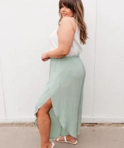 Ave Shops Spring Dream Pants In Green Bottoms & Jeans