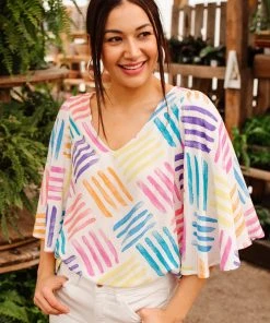 Ave Shops Stamped By Love Top Clothing