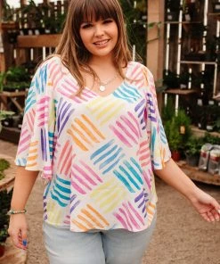 Ave Shops Stamped By Love Top Clothing