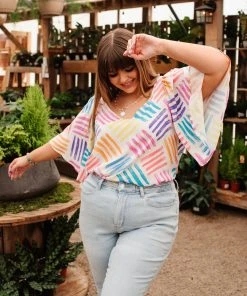 Ave Shops Stamped By Love Top Clothing