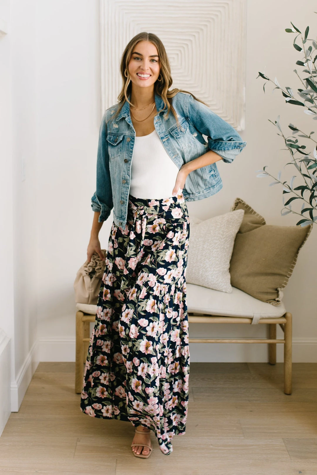 Ave Shops Starting To Bloom Women's High-Waist Stretch Jeans | Comfort Fit & Stylish Design 14 Ave Shops Bottoms & Jeans Starting To Bloom Pants