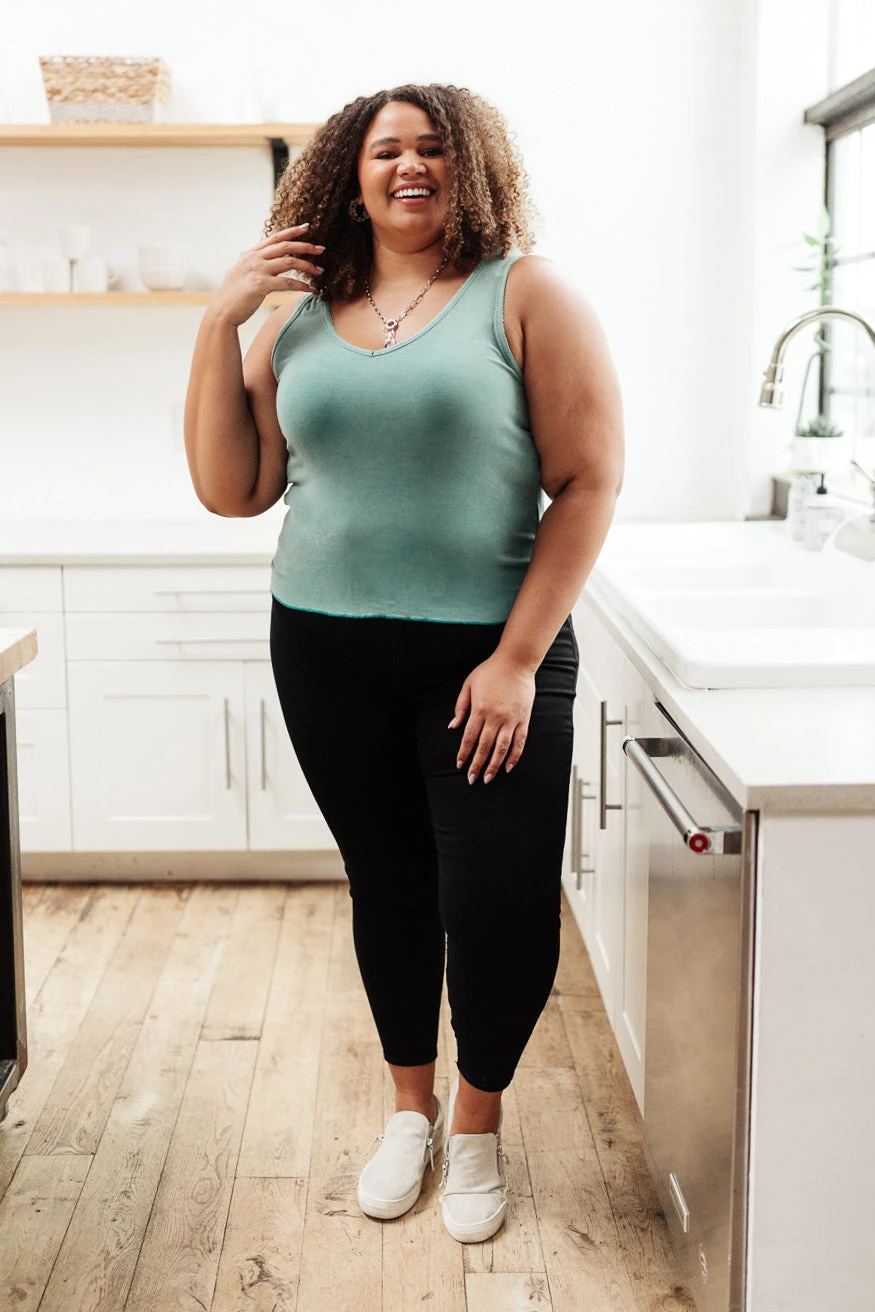 Ave Shops Stay Easy Tank Top in Aqua - Comfortable Women's Clothing 9 Ave Shops Stay Easy Tank In Aqua Clothing