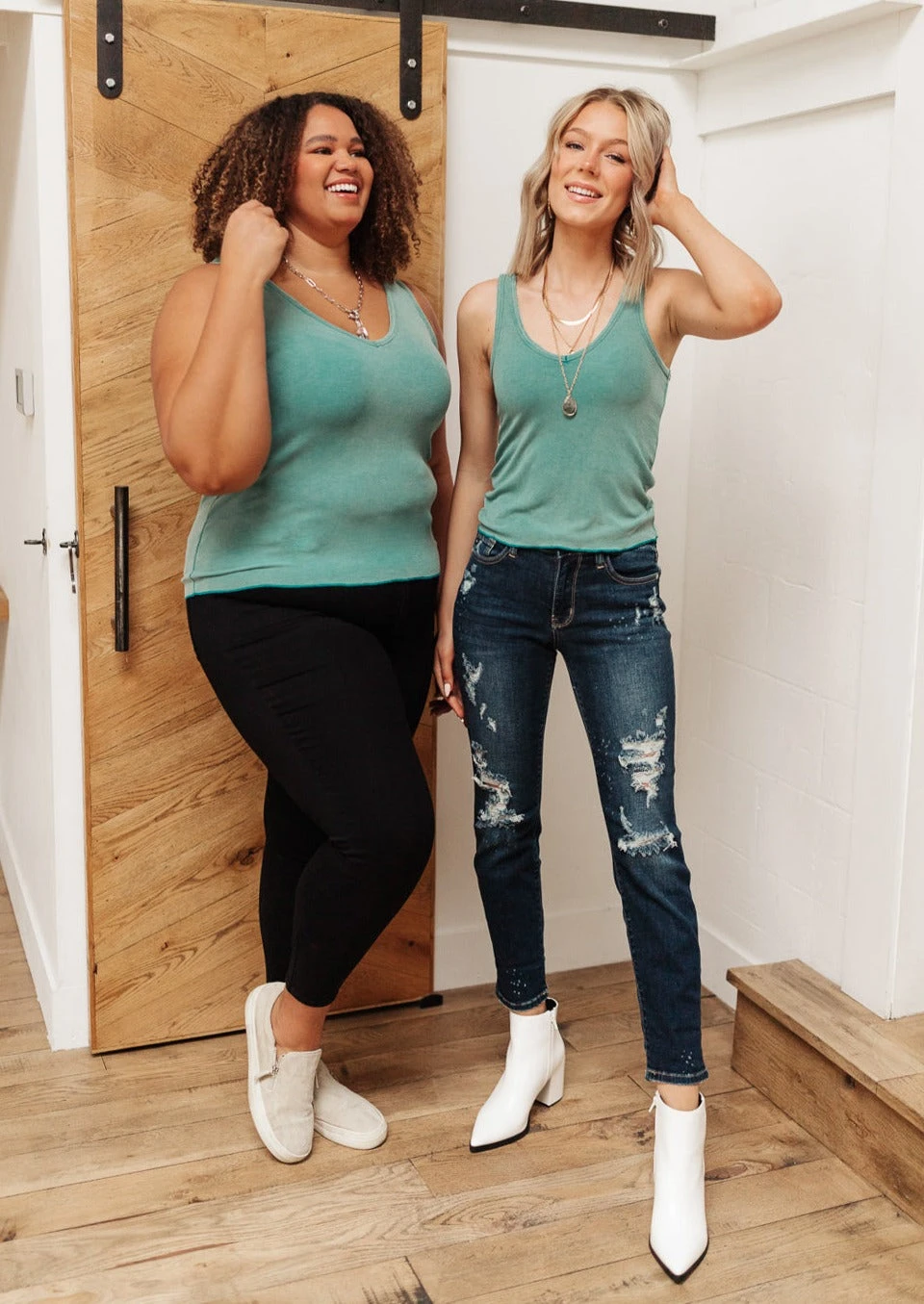 Ave Shops Stay Easy Tank Top in Aqua - Comfortable Women's Clothing 4 Ave Shops Stay Easy Tank In Aqua Clothing