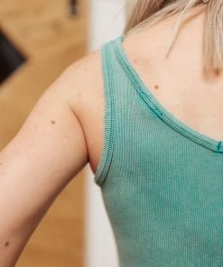 Ave Shops Stay Easy Tank Top in Aqua - Comfortable Women's Clothing 29 Ave Shops Stay Easy Tank In Aqua Clothing