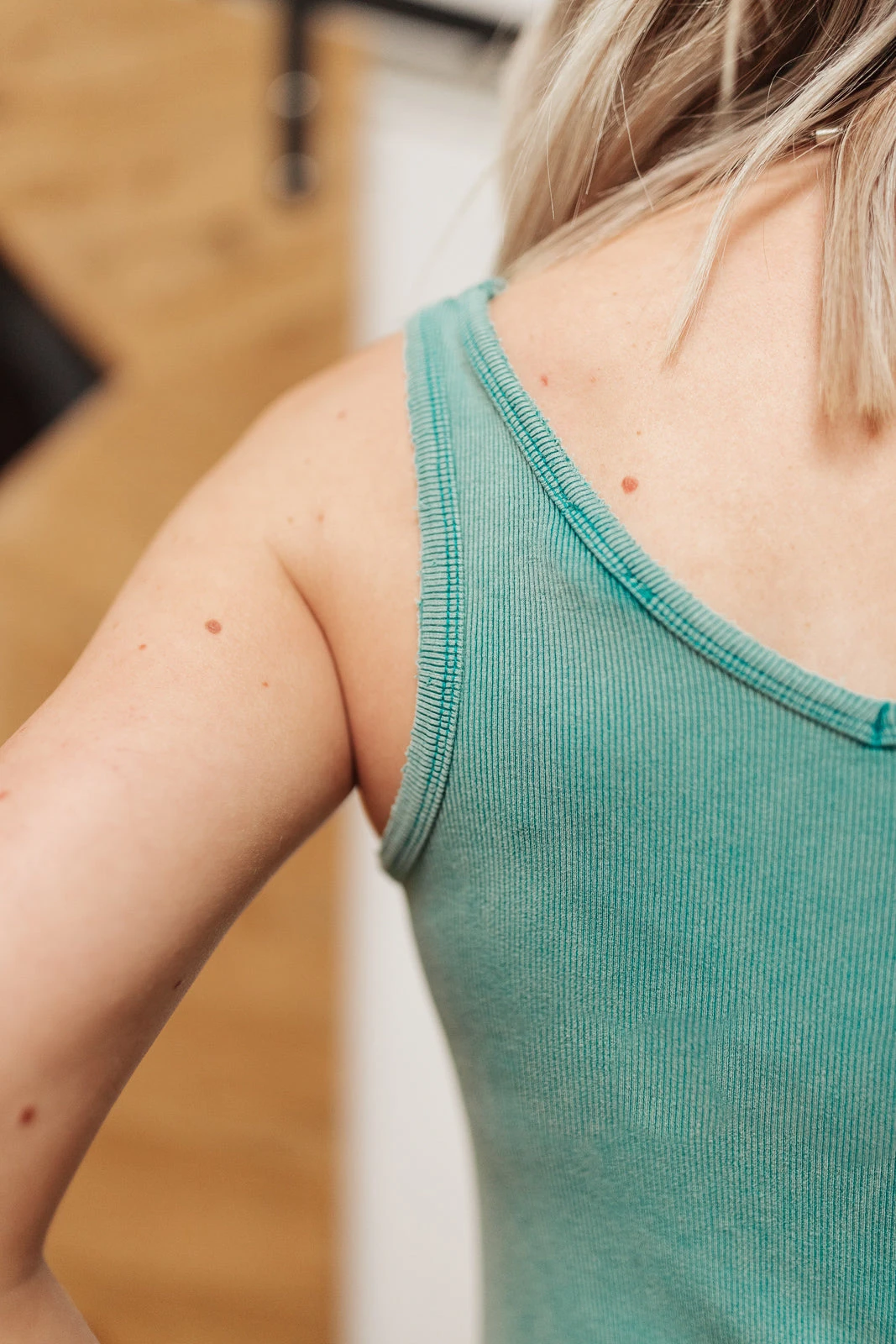 Ave Shops Stay Easy Tank Top in Aqua - Comfortable Women's Clothing 7 Ave Shops Stay Easy Tank In Aqua Clothing