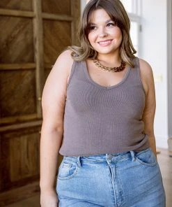 Ave Shops Stay Easy Tank In Bronze