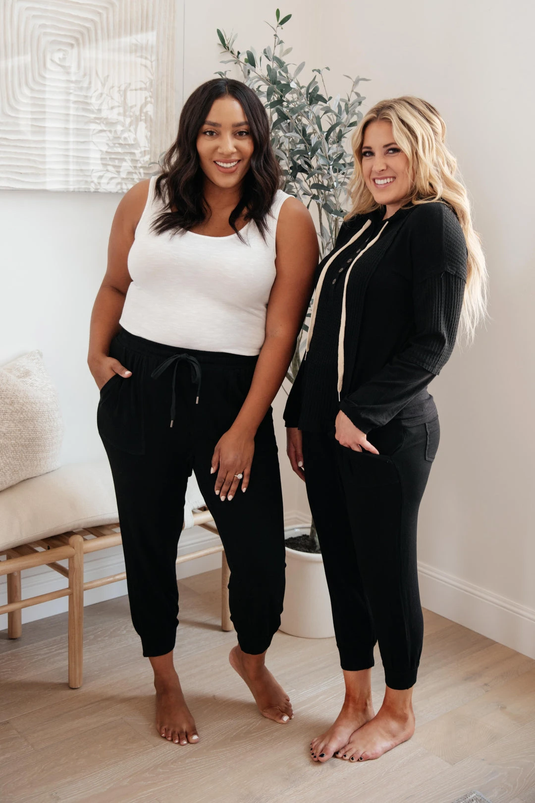 Ave Shops Black Hawk Waffle Knit Hoodie - Stylish Long Sleeve Top for Men & Women 10 Ave Shops Black Hawk Waffle Knit Hoodie