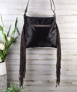 Myra Stay Wild Fringe Cowhide Handbag