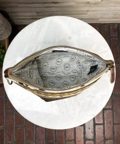 Myra Handbags & Wallets Steer Skull & Sunflower Cowhide Crossbody Handbag