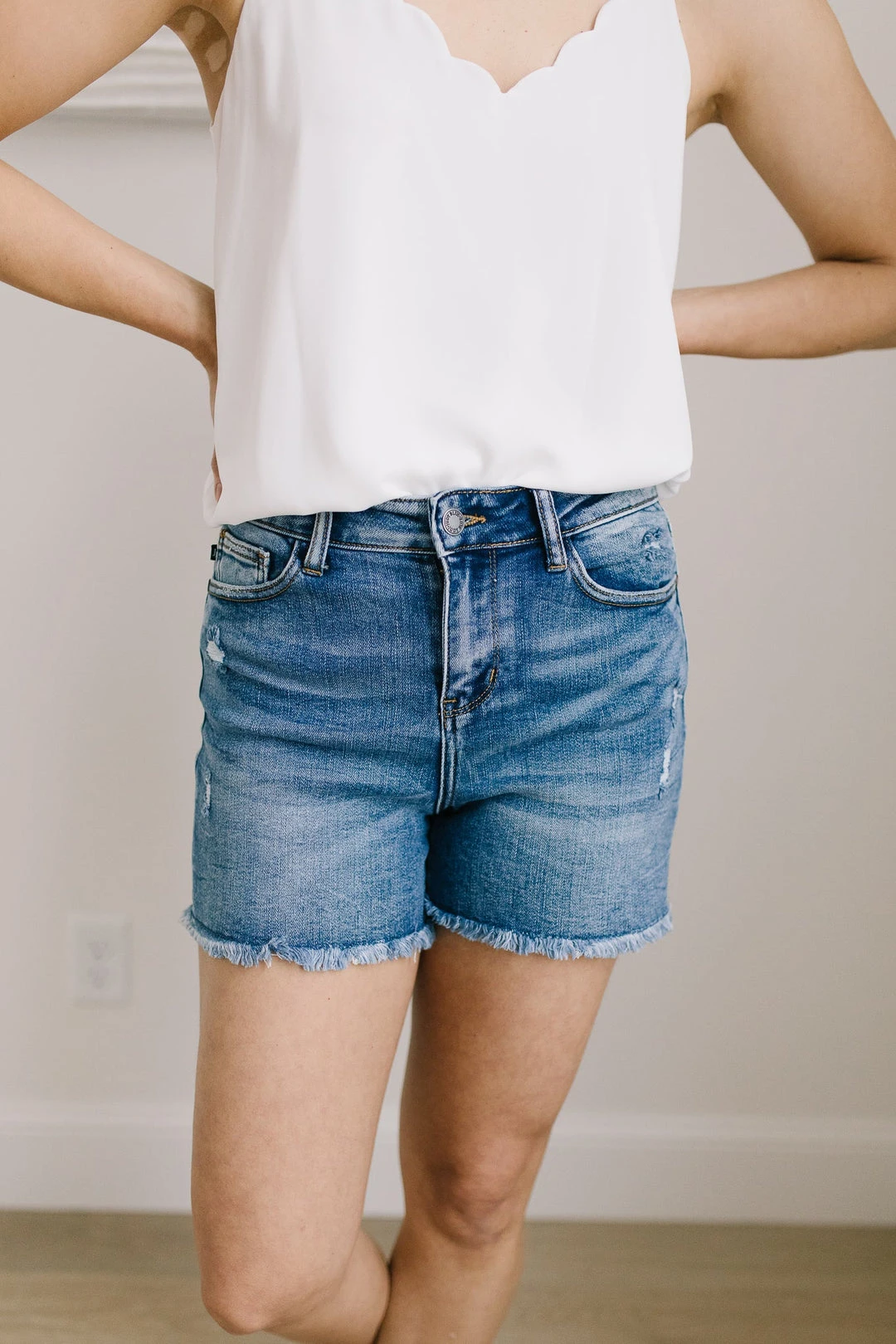 Ave Shops Stevie Hi-Rise Destroyed Cutoffs | Trendy Women's Jeans 8 Ave Shops Bottoms & Jeans Stevie Hi-Rise Destroyed Cutoffs