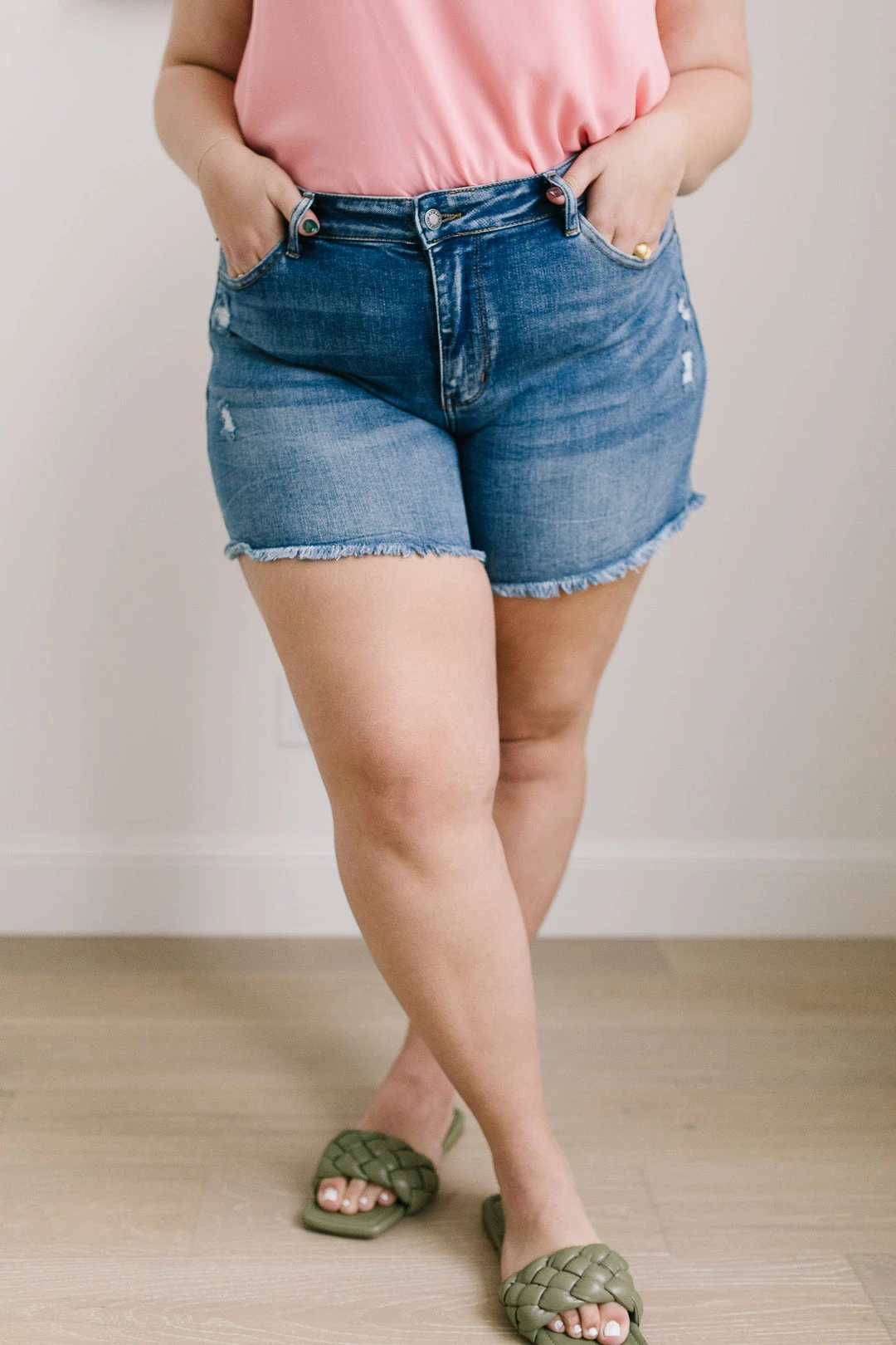 Ave Shops Stevie Hi-Rise Destroyed Cutoffs | Trendy Women's Jeans 9 Ave Shops Bottoms & Jeans Stevie Hi-Rise Destroyed Cutoffs