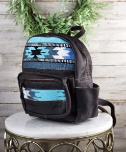 American Darling Stockton Blue Aztec Backpack Handbags & Wallets