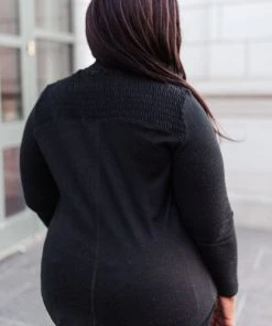 Ave Shops Stylin Girl Black Turtleneck Long Sleeve Top | Women's Fashion Blouse 27 Ave Shops Stylin Girl Turtleneck In Black