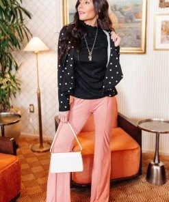 Ave Shops Stylin Girl Black Turtleneck Long Sleeve Top | Women's Fashion Blouse 18 Ave Shops Stylin Girl Turtleneck In Black