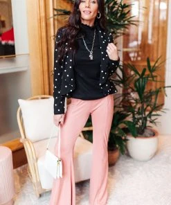 Ave Shops Stylin Girl Black Turtleneck Long Sleeve Top | Women's Fashion Blouse 22 Ave Shops Stylin Girl Turtleneck In Black