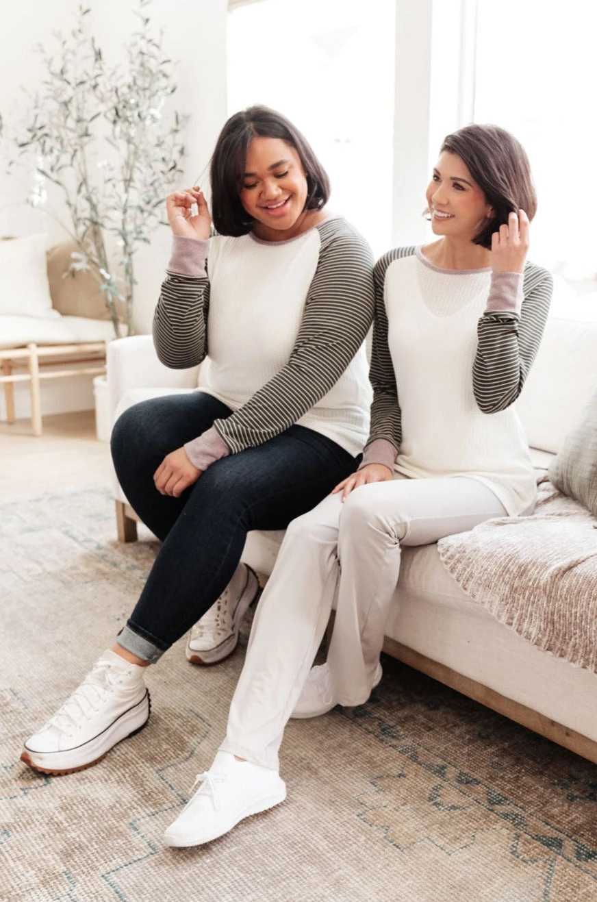 Ave Shops Suave Stripes Raglan Top - Stylish Long Sleeve Tops for Women 8 Ave Shops Suave Stripes Raglan Top Clothing