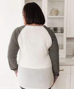 Ave Shops Suave Stripes Raglan Top - Stylish Long Sleeve Tops for Women 32 Ave Shops Suave Stripes Raglan Top Clothing