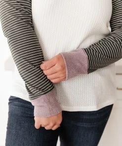 Ave Shops Suave Stripes Raglan Top - Stylish Long Sleeve Tops for Women 25 Ave Shops Suave Stripes Raglan Top Clothing