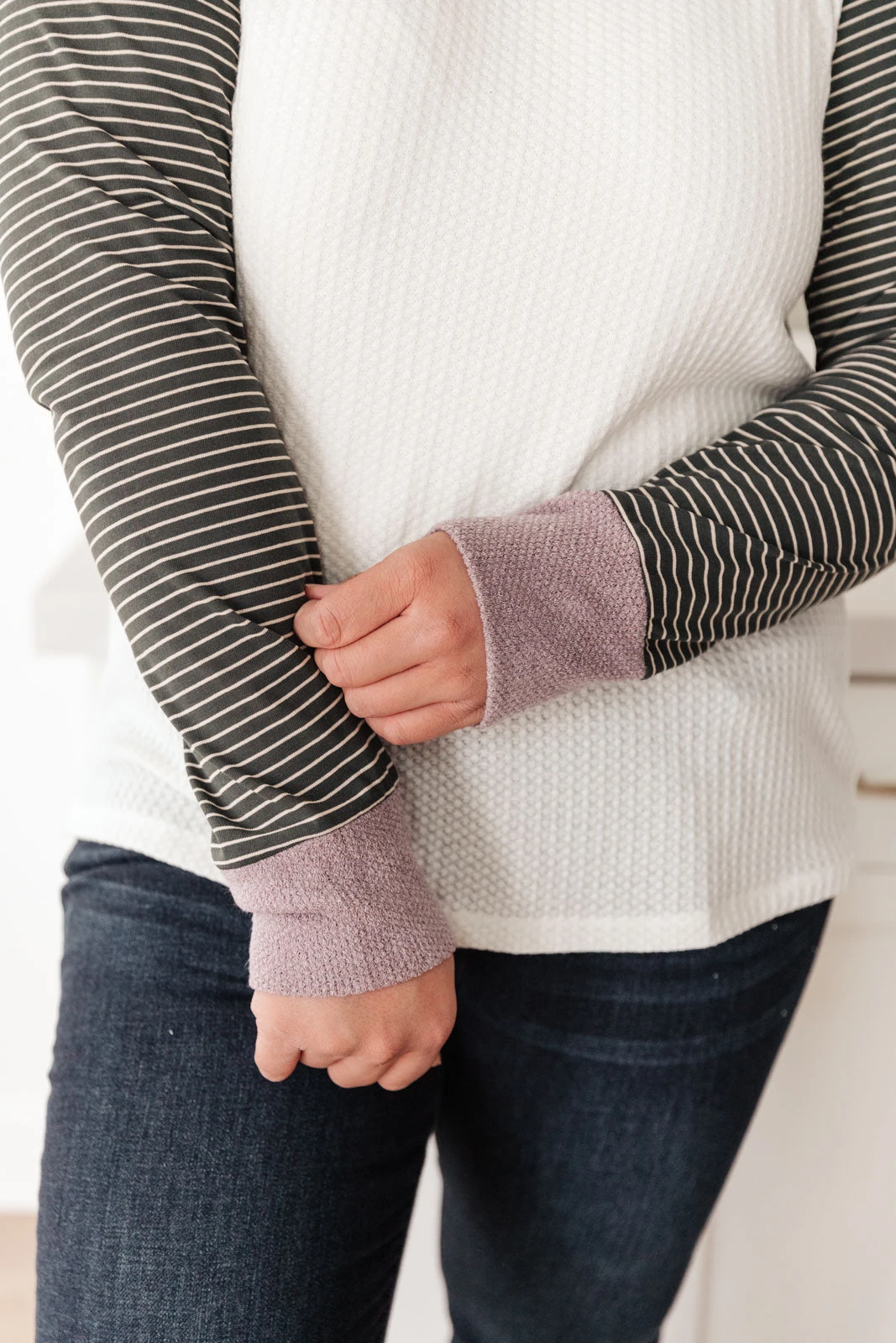 Ave Shops Suave Stripes Raglan Top - Stylish Long Sleeve Tops for Women 5 Ave Shops Suave Stripes Raglan Top Clothing