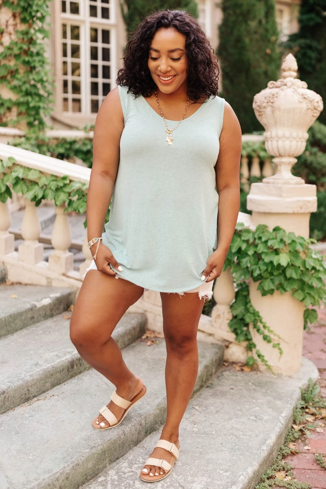 Ave Shops Subtle Mint Tank - Lightweight Women's Casual Top 4 Ave Shops Subtle Mint Tank