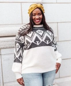 Ave Shops Clothing Summit Sweater In Charcoal