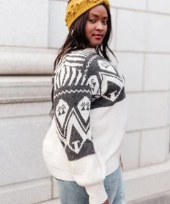 Ave Shops Clothing Summit Sweater In Charcoal