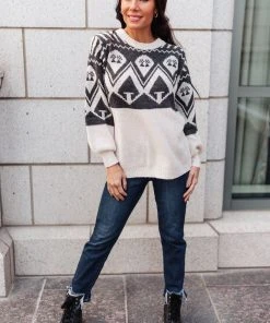 Ave Shops Clothing Summit Sweater In Charcoal