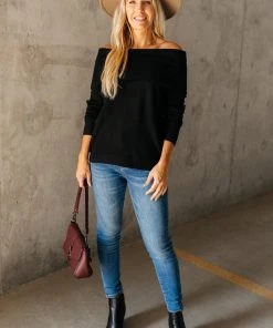 Ave Shops Sun On My Shoulders Long Sleeve Top - Stylish & Comfortable Tops & Blouses 26 Ave Shops Sun On My Shoulders Top Long Sleeve Tops