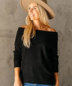 Ave Shops Sun On My Shoulders Top Long Sleeve Tops