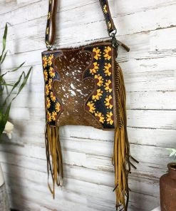 Bbags Handbags & Wallets Sunflower & Cowhide Metallic Handbag