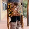 Bbags Handbags & Wallets Sunflower & Cowhide Metallic Handbag