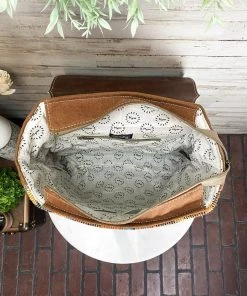 Myra Sunflower & Steer Skull Cowhide Backpack Handbags & Wallets