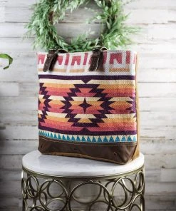 Hopofly Sunlit Scenery Aztec Tote Handbag Handbags & Wallets