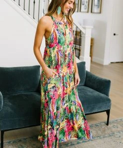 Ave Shops Sunny Rain Forest Dress Dresses, Rompers, Jumpsuits