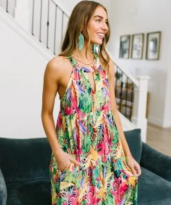 Ave Shops Sunny Rain Forest Dress Dresses, Rompers, Jumpsuits