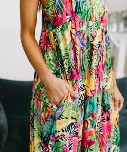 Ave Shops Sunny Rain Forest Dress Dresses, Rompers, Jumpsuits
