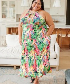 Ave Shops Sunny Rain Forest Dress Dresses, Rompers, Jumpsuits