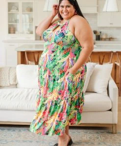 Ave Shops Sunny Rain Forest Dress Dresses, Rompers, Jumpsuits