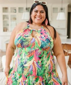 Ave Shops Sunny Rain Forest Dress Dresses, Rompers, Jumpsuits