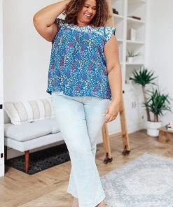 Ave Shops Suns Out Top In Blue Clothing