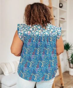 Ave Shops Suns Out Top In Blue Clothing