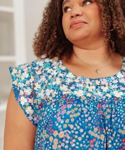 Ave Shops Suns Out Top In Blue Clothing