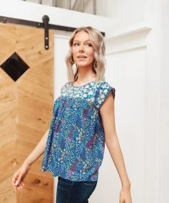 Ave Shops Suns Out Top In Blue Clothing