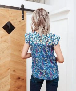 Ave Shops Suns Out Top In Blue Clothing