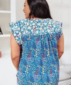 Ave Shops Suns Out Top In Blue Clothing