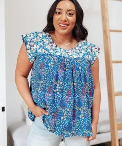 Ave Shops Suns Out Top In Blue Clothing